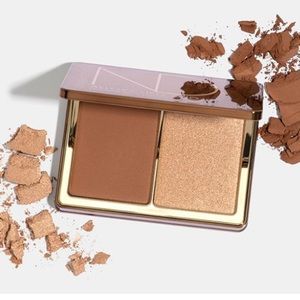 Alloy Cheek Duo in Super Glow + Blush & Bronze Powder